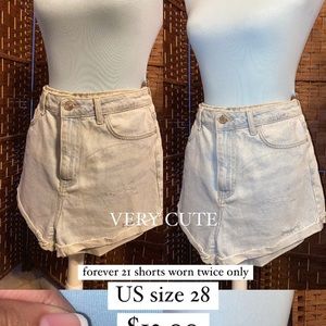 forever 21 denim shorts